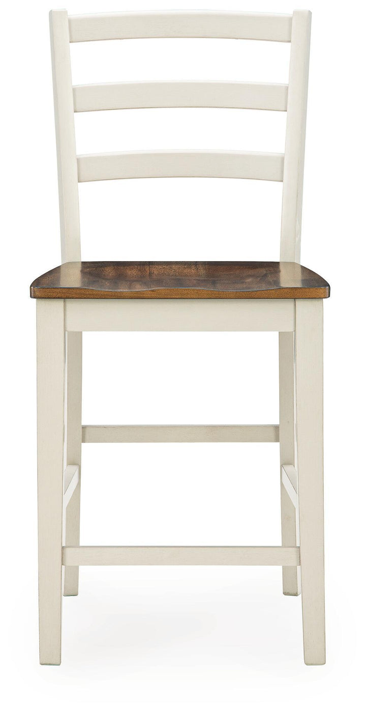 Brinfern - Barstool (Set of 2) - Brown / Antique White