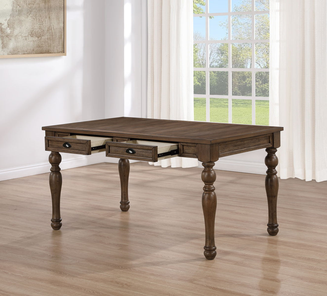 Joanna - 4 Drawer Dining Table - Brown