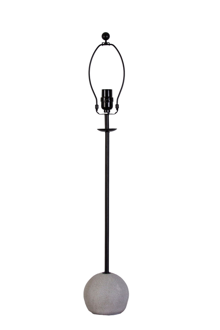 "Urban Sphere" Concrete Buffet Lamp (Set of 2) - Concrete/Matte Black