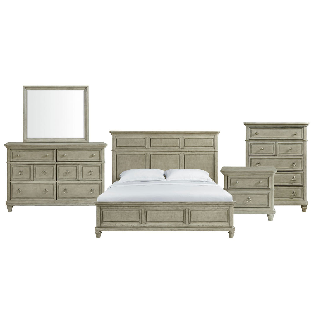 Whit-Ash - Panel Bedroom Set
