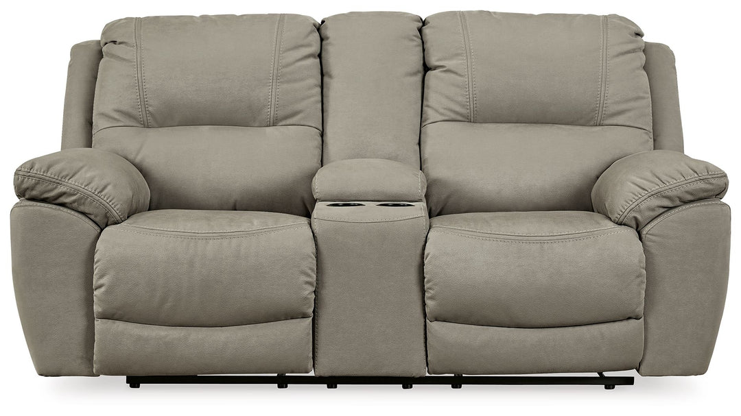 Next-Gen Gaucho - DBL Rec Loveseat w/Console - Putty