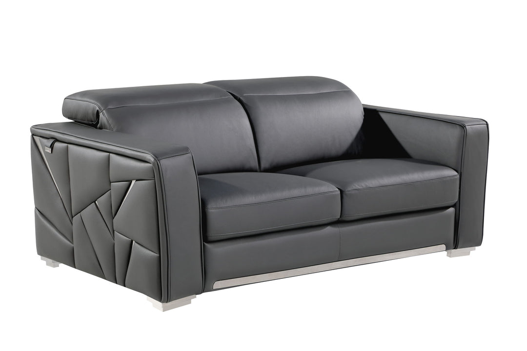 1120 - Leather Loveseat