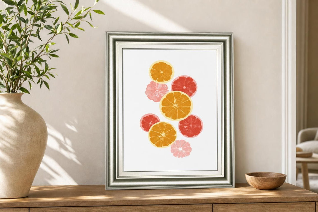 22x26 Festive Fruit I By Emma Caroline - Orange