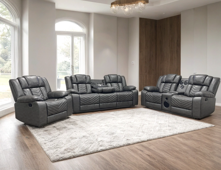 Ace Gray - 3PC Reclining Set (ETA: 9/1)