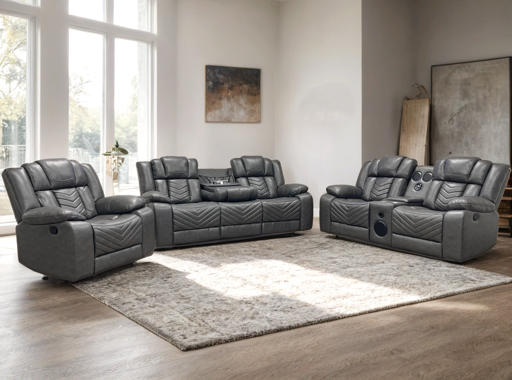 Ace Gray - 3PC Reclining Set (ETA: 9/1)