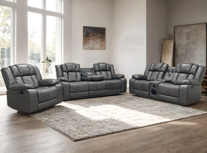 Ace Gray - 3PC Reclining Set (ETA: 9/1)