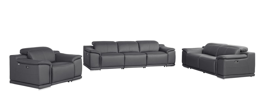 9762 - 6-Piece Modular Power Reclining Sofa, Loveseat And Chair Set With 5 Power Recliners In
