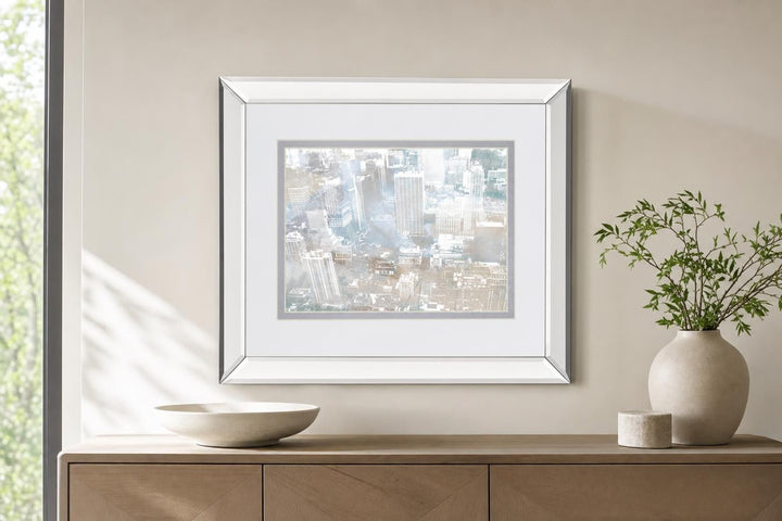 Empire View II Mirror Framed By DanMeneely - Silver