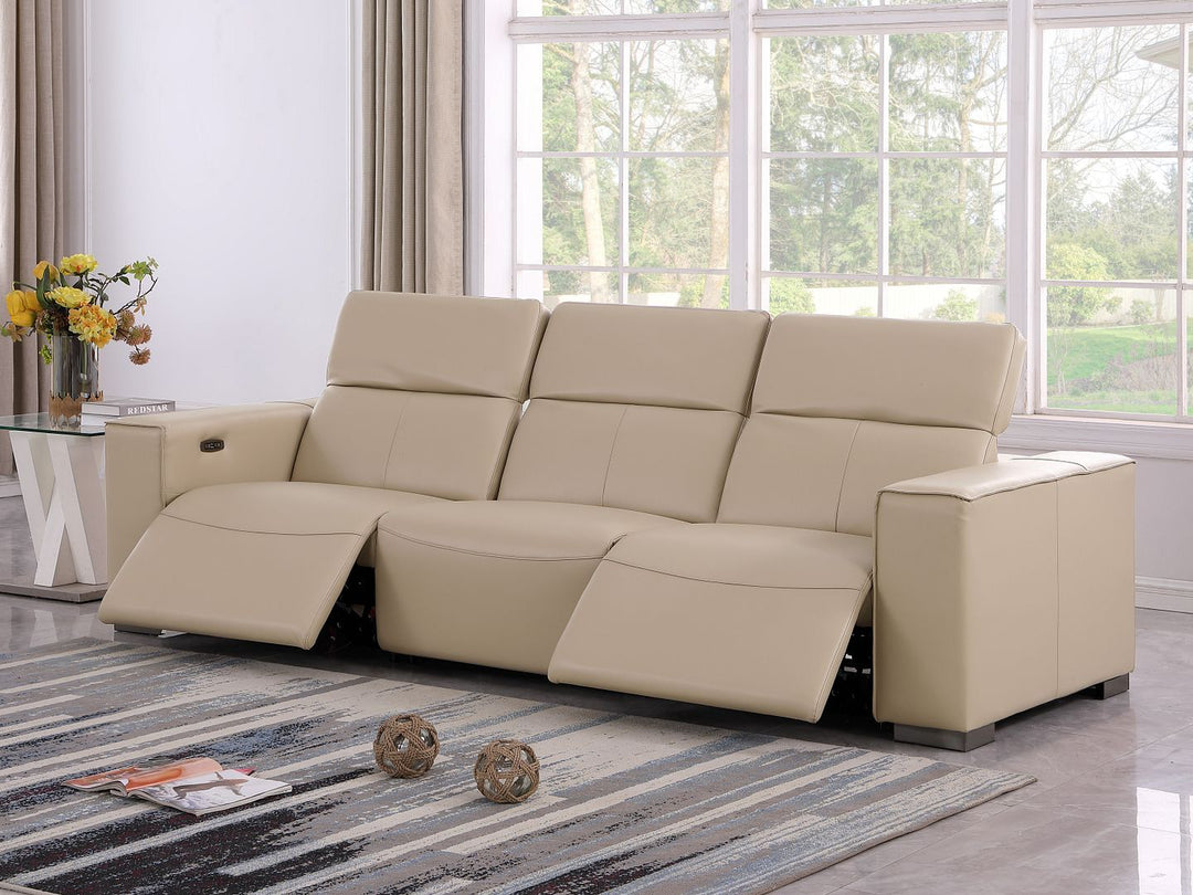 1208 - Power Reclining Sofa - Beige
