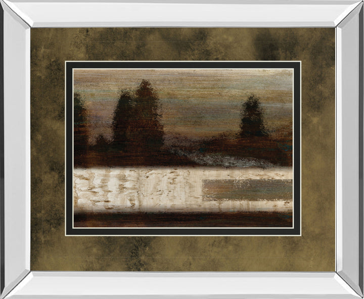 Quiet Forest By Roxi Gray - Mirror Framed Print Wall Art - Dark Brown