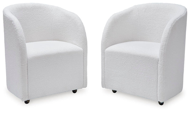 Rowanbeck - Dining Upholstered Arm Chair (Set of 2) - Ivory