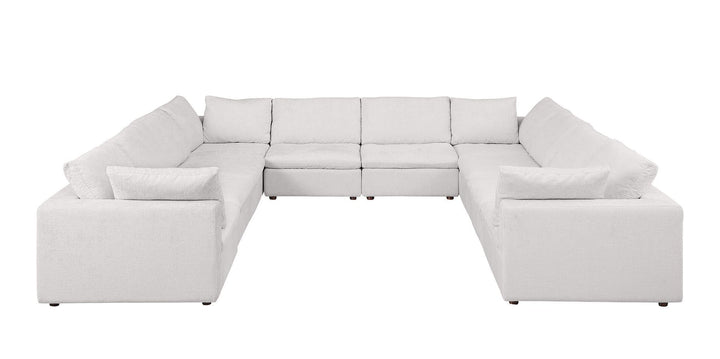 1100 - 10-Piece U-Shaped Sectional In Italian Fabric