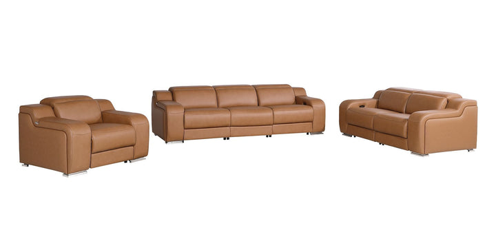 1116 - 6-Piece Modular Power Reclining Sofa, Loveseat &amp; Chair Set In With 6 Power Recliners &amp; Power Headrests