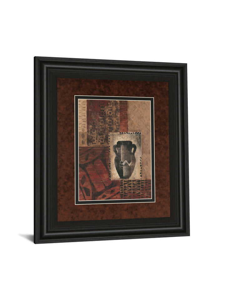 Artifact Revival Il By Maria Donovan - Framed Print Wall Art - Dark Red
