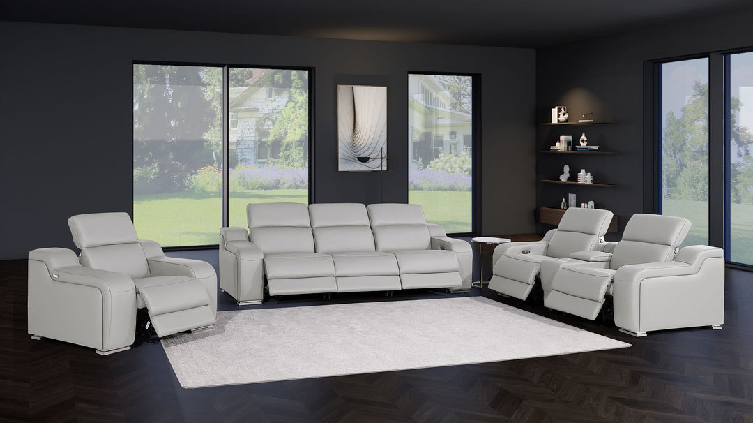 1116 - 7-Piece Modular Power Reclining Sofa, Loveseat &amp; Chair Set In With 6 Power Recliners &amp; Power Headrests