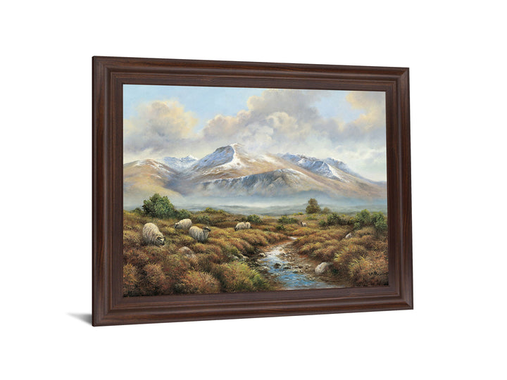 Sheep Meadow Vista - 28" x 34" Framed Wall Art