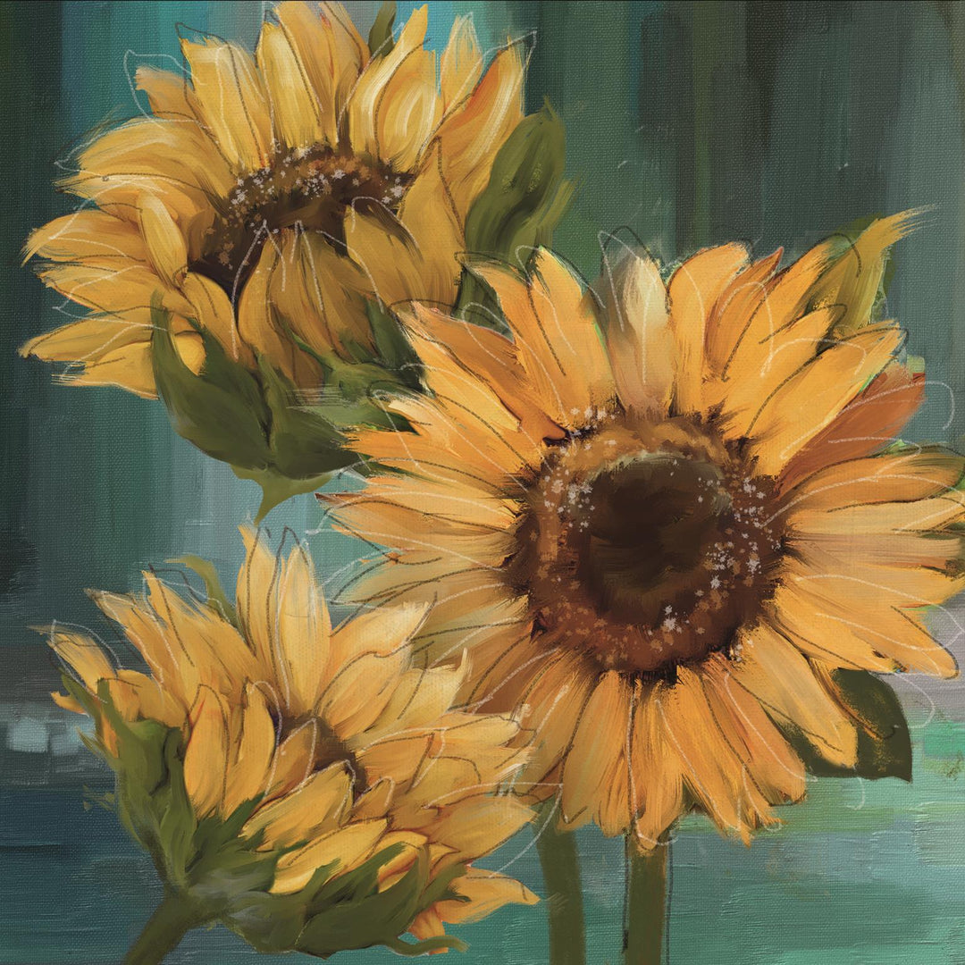 Small - Sunflower I By Conrad Knutsen - Yellow