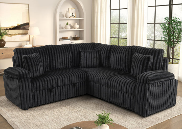 AMIRI Black Power Sectional With Pull-Out Bed COMING SOON (ETA 10/26)