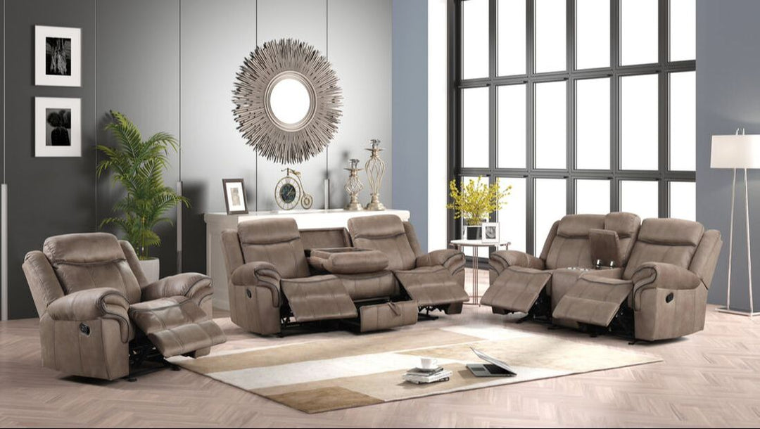 Andres Brown - 3pc Reclining Living Room Set