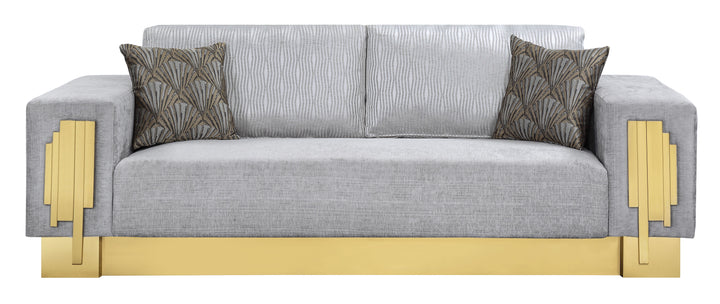 Megan - Sofa And Loveseat - Gray