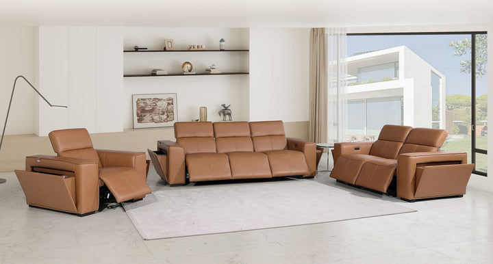 1224 - 6-Piece Modular Power Reclining Sofa, Loveseat &amp; Chair Set In With 6 Power Recliners &amp; Power Headrests