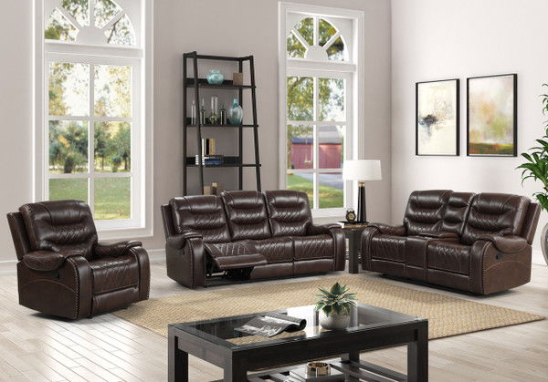 Lombardi - Loveseat - Brown