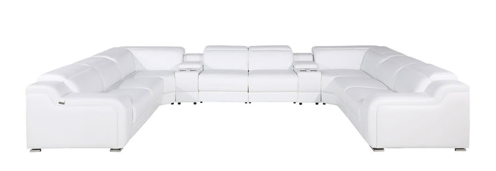 1116 - 10-Piece U-Shaped Sectional Sofa In With 4 Power Recliners &amp; Power Headrests