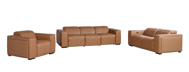 1224 - 6-Piece Modular Power Reclining Sofa, Loveseat &amp; Chair Set In With 5 Power Recliners &amp; Power Headrests