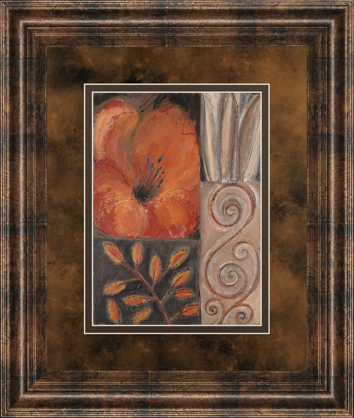 Orange Burst I By Rosie Abraham - Framed Print Wall Art - Orange