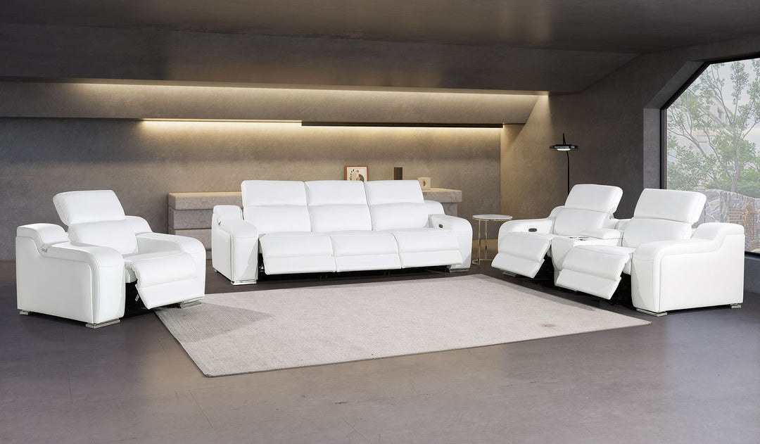 1116 - 7-Piece Modular Power Reclining Sofa, Loveseat &amp; Chair Set In With 6 Power Recliners &amp; Power Headrests