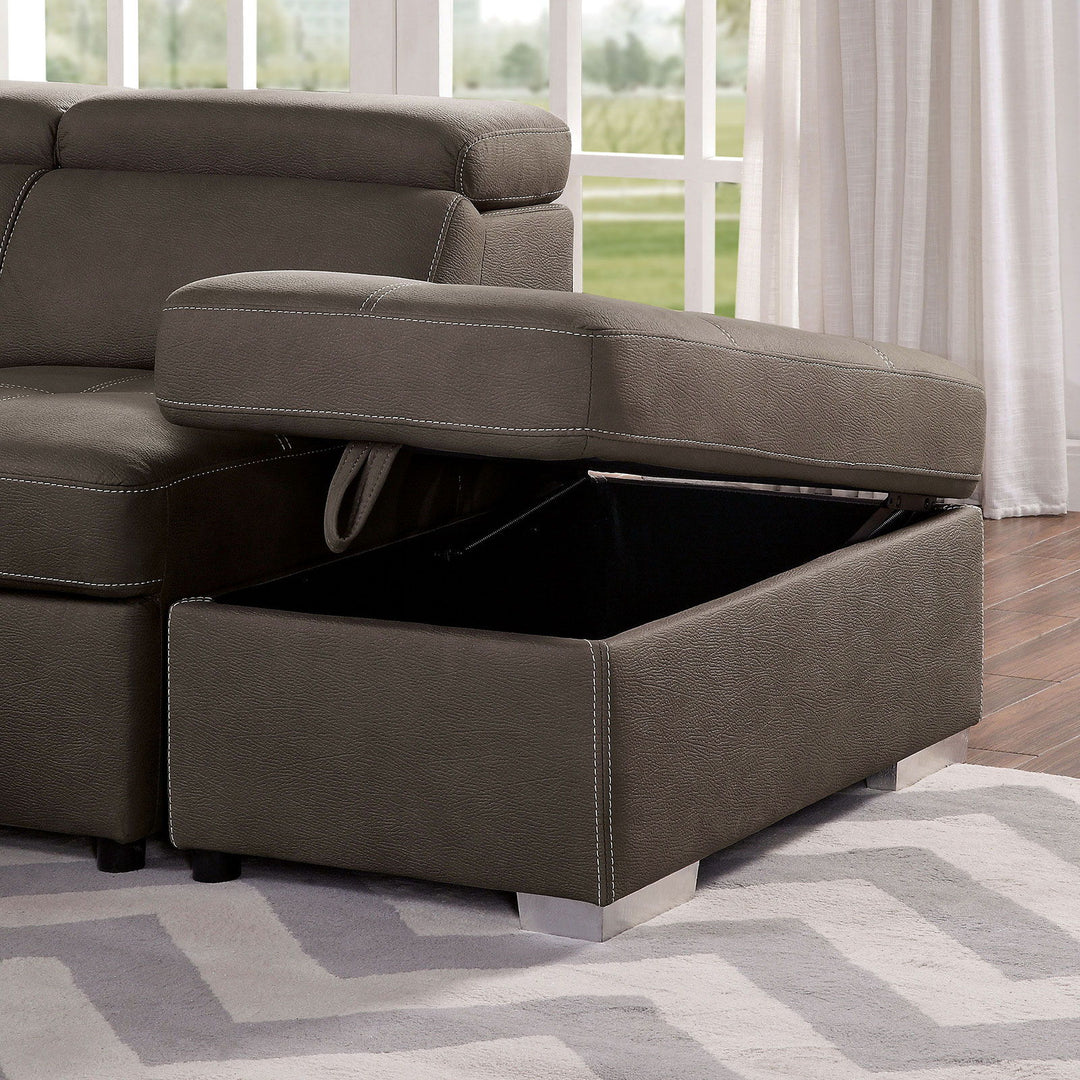 Hugo - Sectional - Light Brown