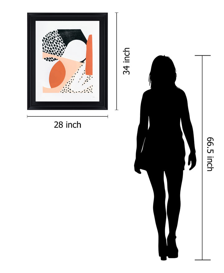 Terracotta Play - 28" x 34" Framed Wall Art