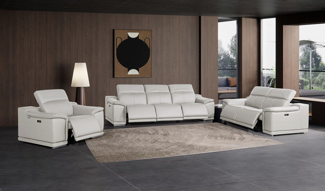 9762 - 6-Piece Modular Power Reclining Sofa, Loveseat And Chair Set With 6 Power Recliners In