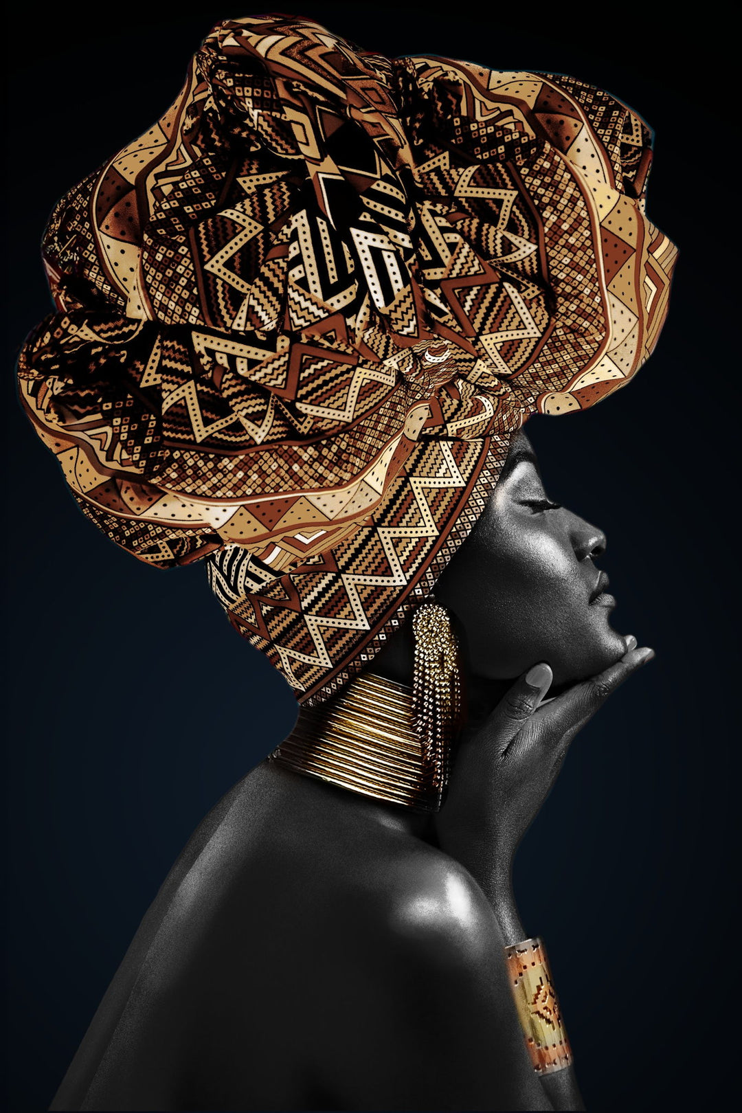 Majestic Sunrise Print - 32" x 48" Framed Wall Art - Black