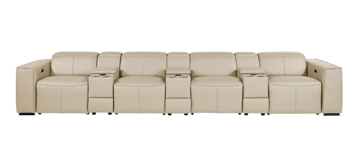 1224 - 7-Piece Modular Power Reclining Sofa In With 4 Power Recliners &amp; Power Headrests