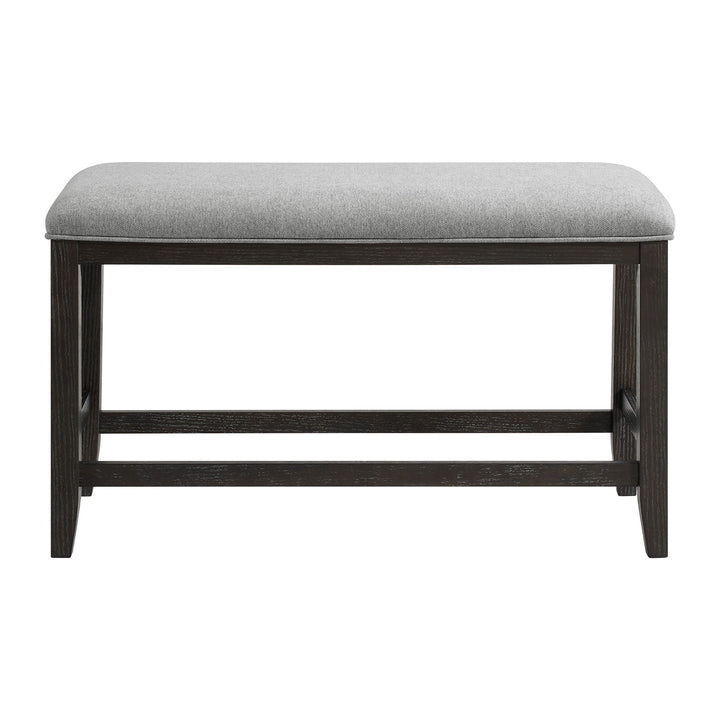 Elodie - Fabric Counter Bench - Charcoal / Gray