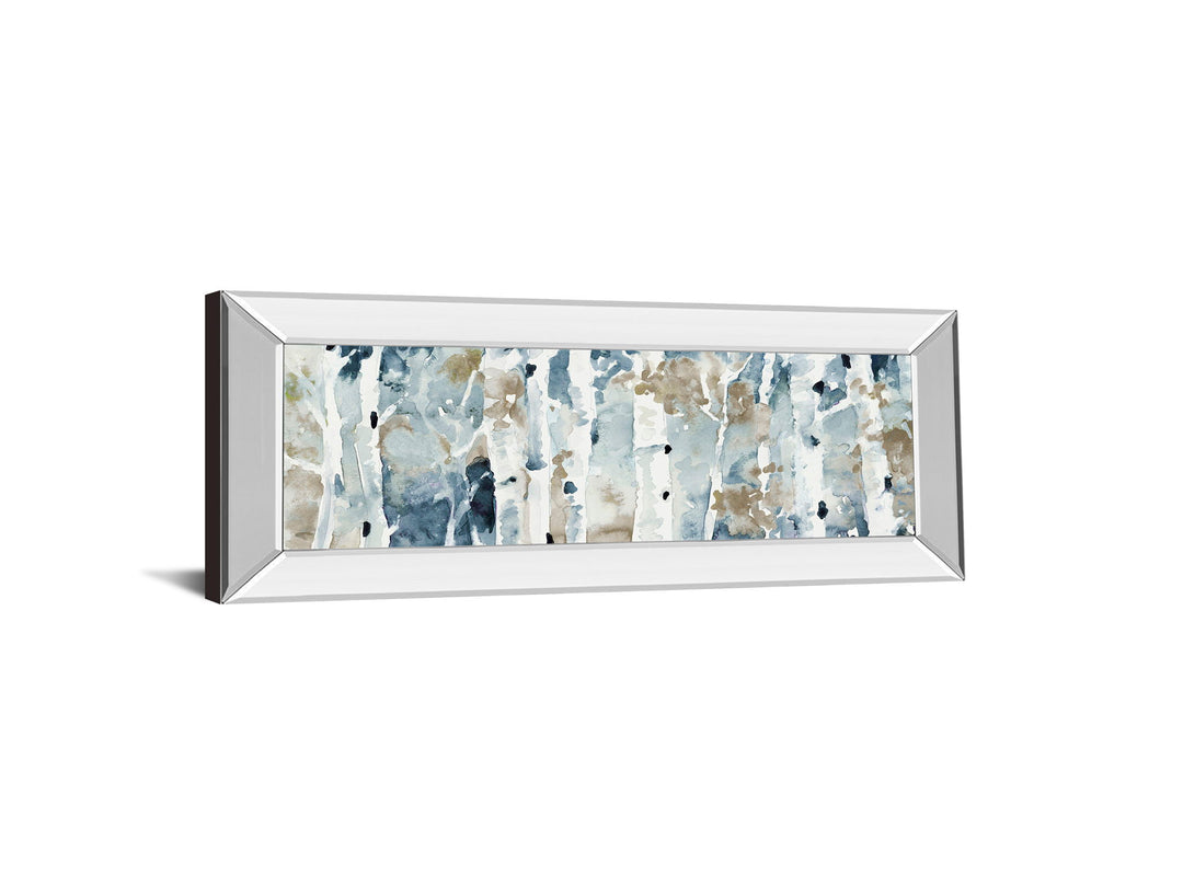 Blue Upon The Hill By Lanie Loreth - Mirror Framed Print Wall Art - Blue