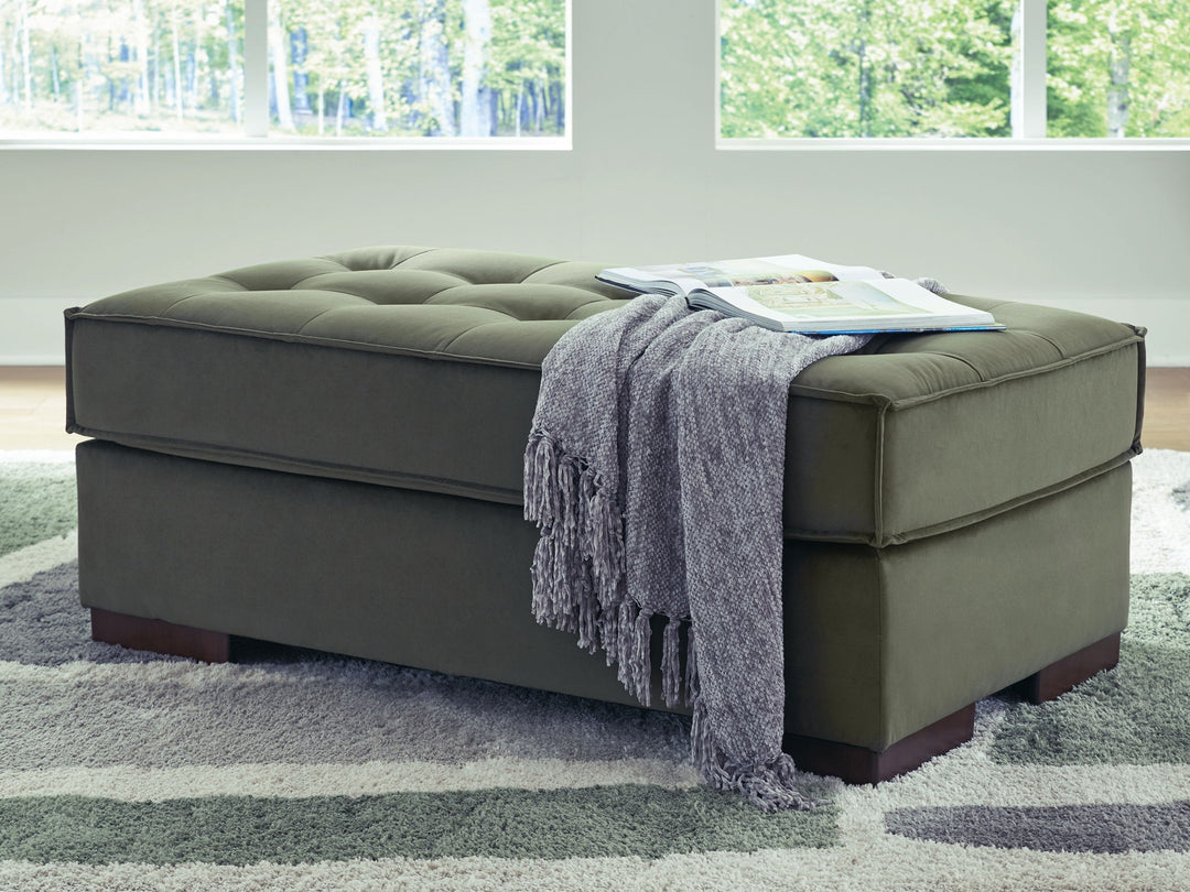 Caspian-Town - Olive - Oversized Accent Ottoman