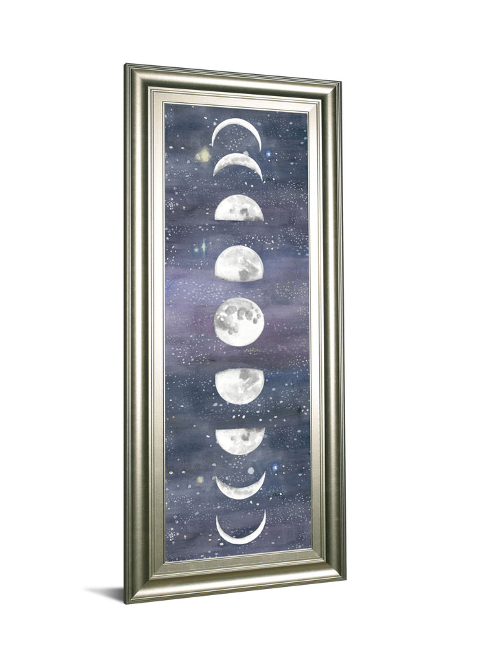 Moon Chart Il By Naomi Mccavitt - Framed Print Wall Art - Dark Gray