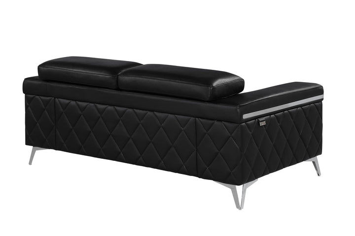 1140 - Top Grain Italian Leather Loveseat