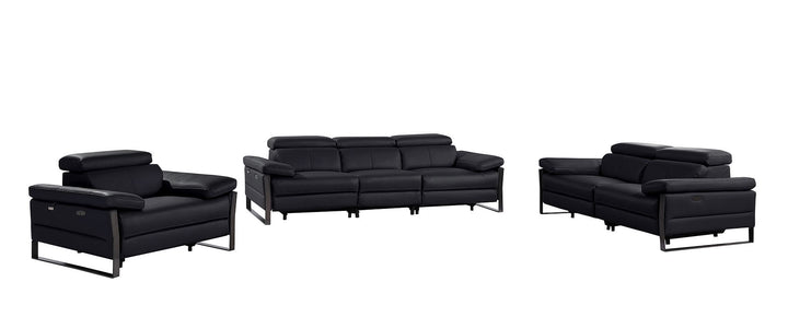 1246 - Modular Power Triple Reclining Sofa, Loveseat, And Chair Set With Power Headrests