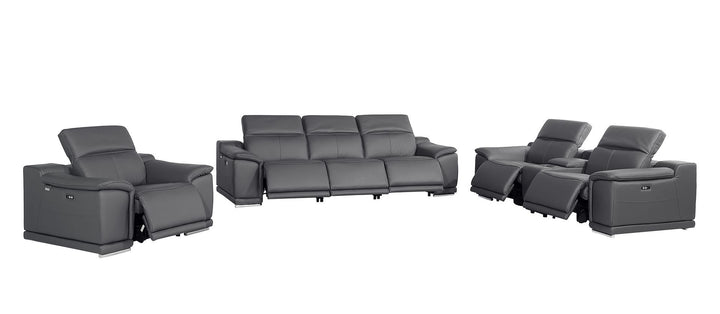 9762 - 7-Piece Modular Power Reclining Sofa, Loveseat And Chair Set With 6 Power Recliners In