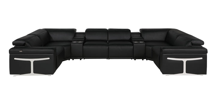 1126 - 8-Piece U-Shaped Sectional Sofa In With 4 Power Recliners &amp; Power Headrest