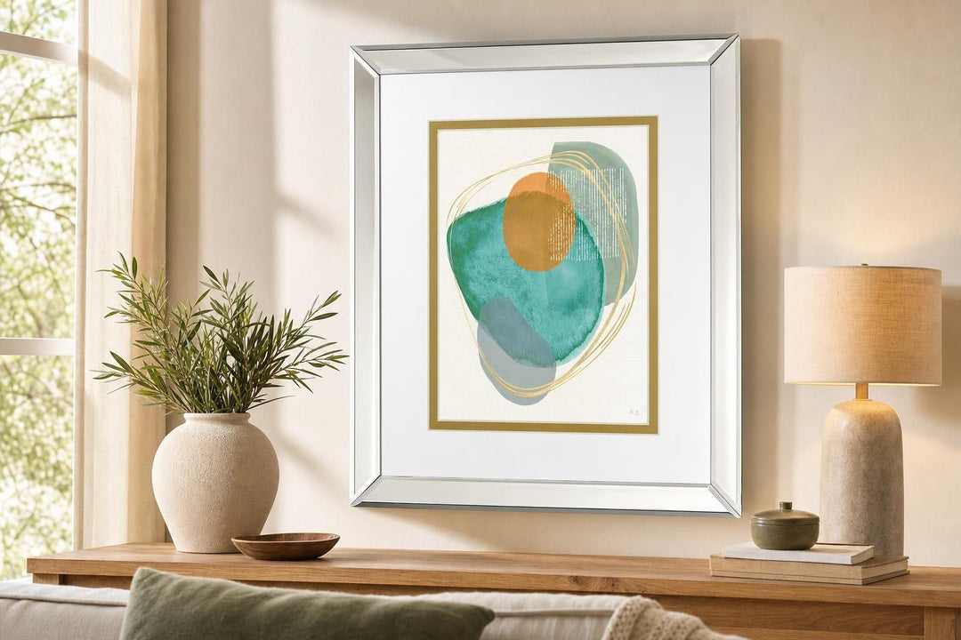 River Jewels I By Susan Jill - Light Blue