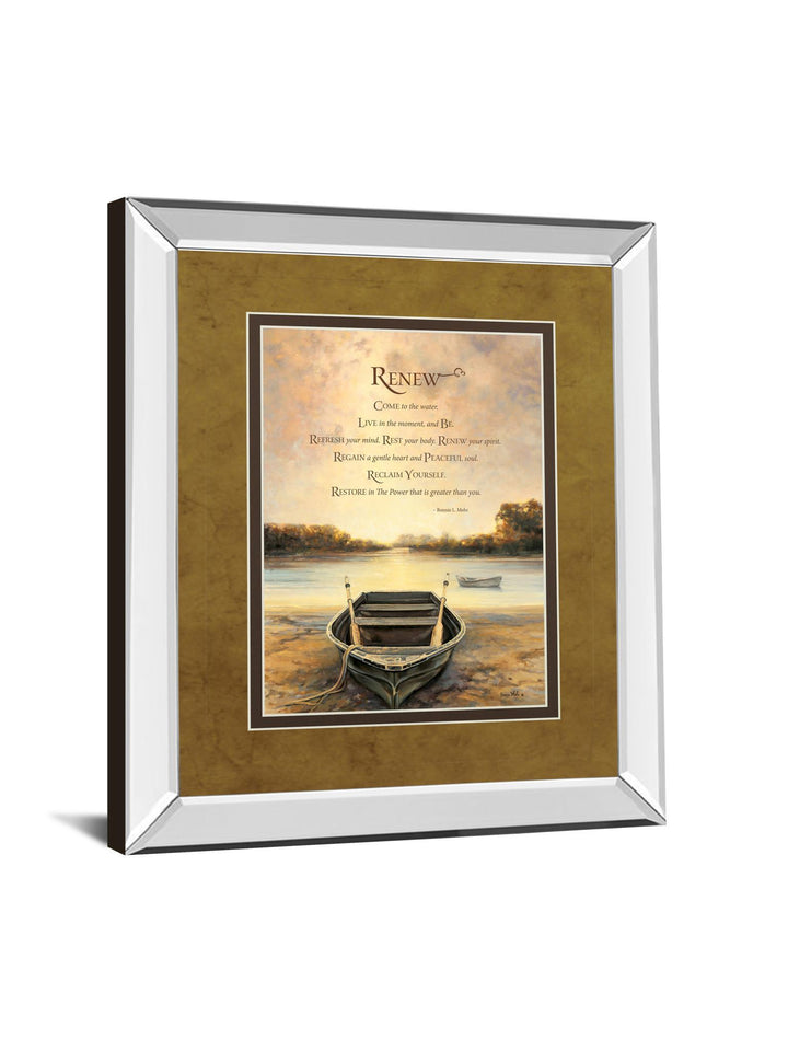 Renew By Bonnie Mohr - Framed Print Wall Art - Beige