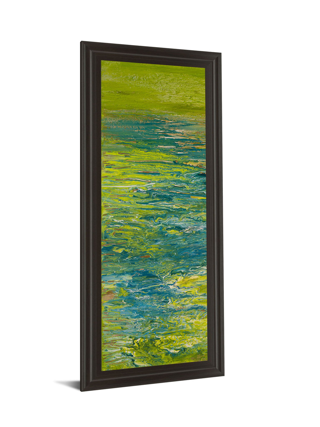 The Lake Il By Roberto Gonzalez - Framed Print Wall Art - Green