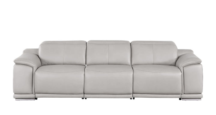 2679 - Genuine Leather Sofa With Dual Power Recliners
