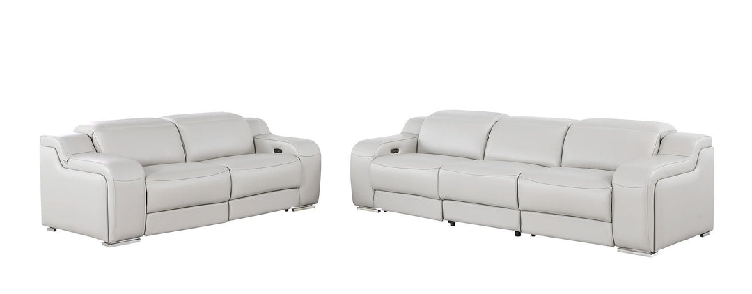 1116 - 5-Piece Modular Power Reclining Sofa And Loveseat Set In With 4 Power Recliners &amp; Power Headrests