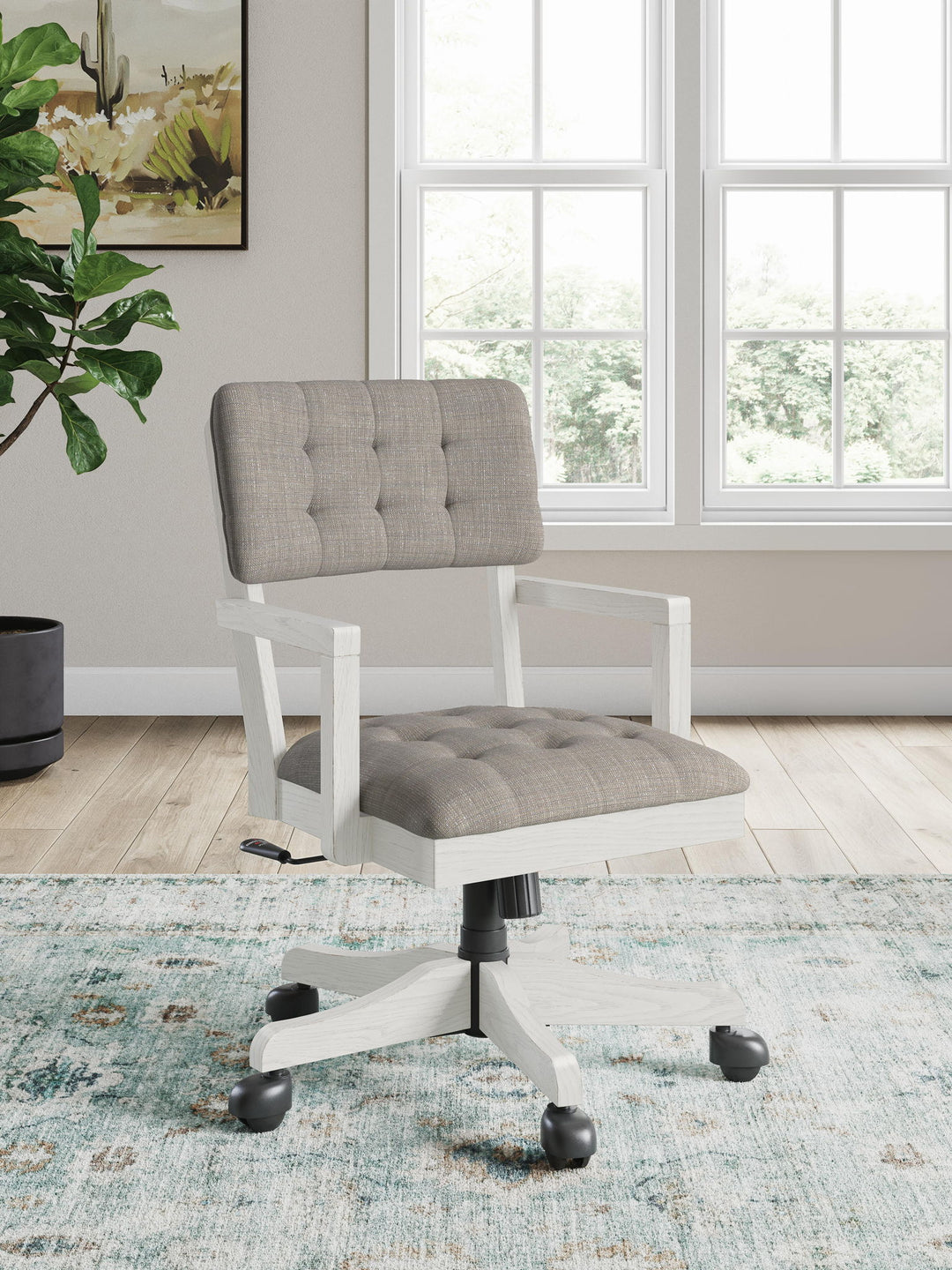 Robbinsdale - Home Office Desk Chair - Antique White