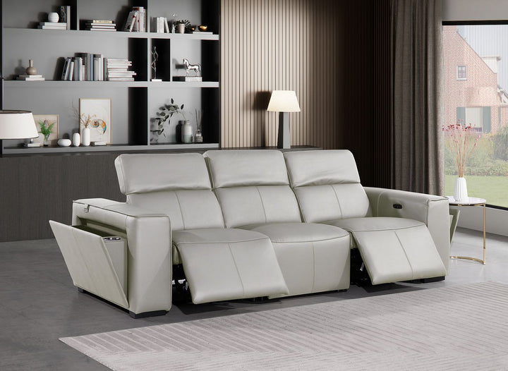 1224 - 3-Piece Modular Power Reclining Sofa In With 2 Power Recliners &amp; Power Headrests